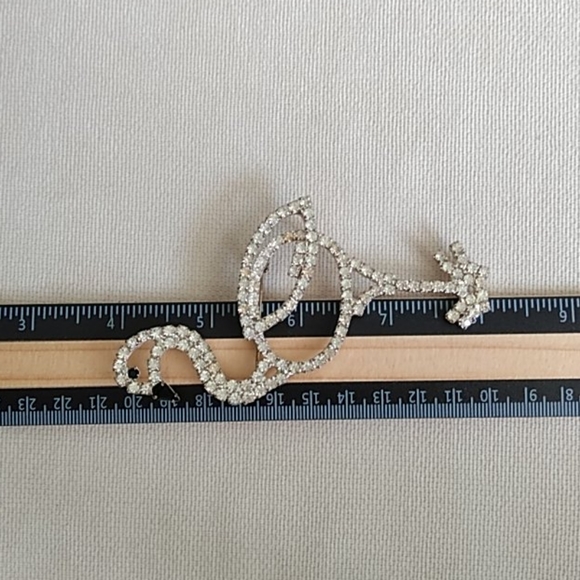 CRYSTAL FLAMINGO BROOCH - Picture 6 of 8
